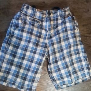 EUC Gap kids blue plaid boys shorts